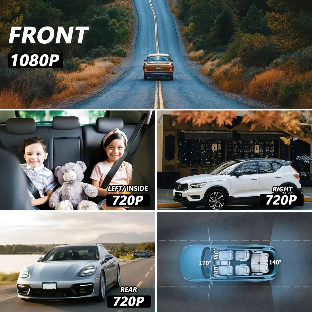 4-Channel WiFi Dashcam 4