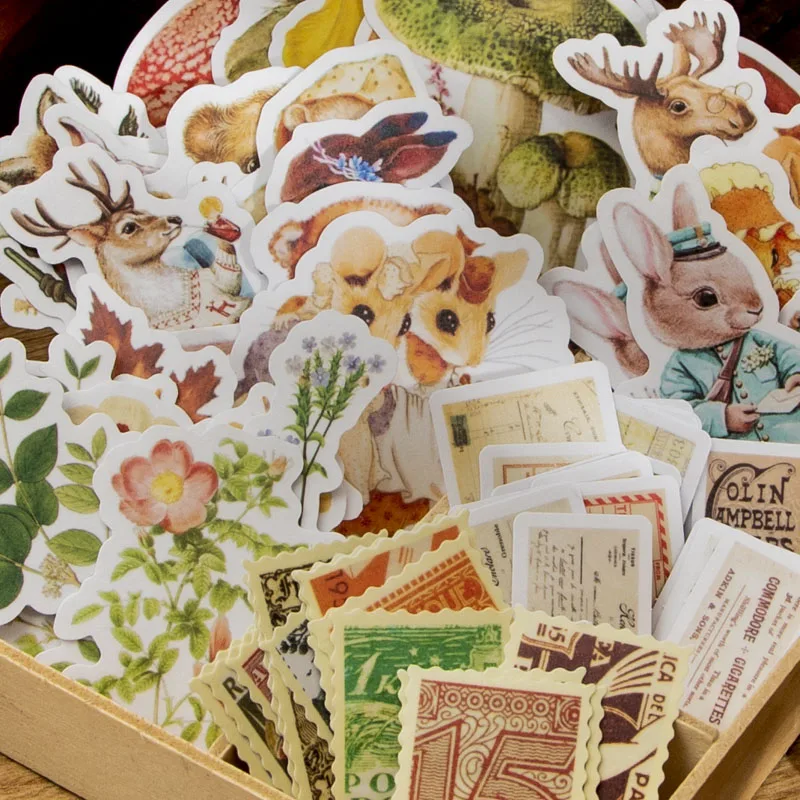 

30 packs wholesale free shipping Animal cute lovely Stationery Stickers Animal Manor Mobile Scrapbooking Supplies 6 kinds