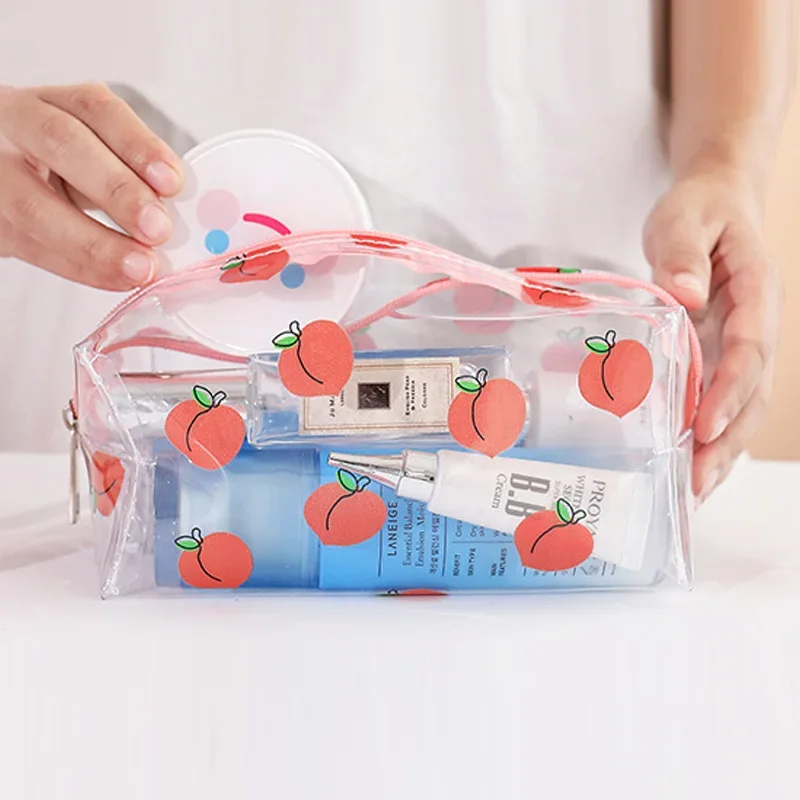 

Transparent Pencil Case Large Capacity Students Pencil Bag Kawaii Makeup Cosmetic Bag Waterproof Students Pencil Bag Travel Bags