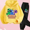 New Rainbow Friends Hoodie Sweater Sweatshirt + Pants Set Spring Fall Kids Baby Girl Boys Kids Toddler Clothes Christmas Gift 4