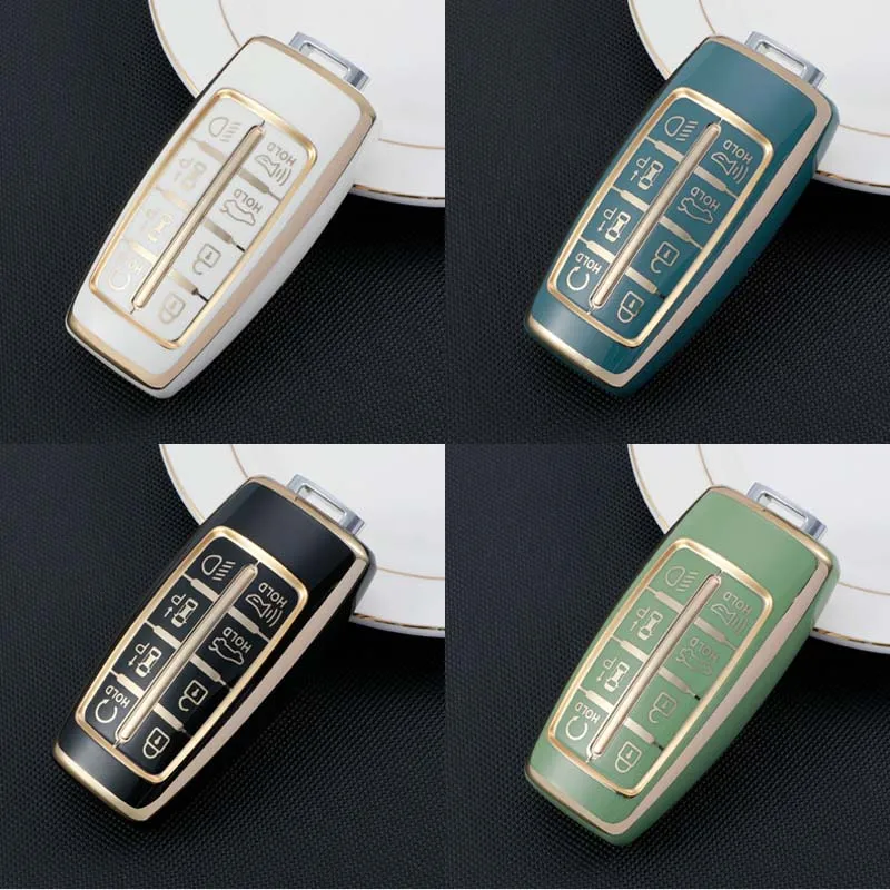 TPU 4 8 pulsanti Remote Car Key Case Cover per Hyundai Genesis G80 GV80 70 90 2021 2022 Protector Control accessori Auto Keyless 9 TPU 4 8 pulsanti Remote Car Key Case Cover per Hyundai Genesis G80 GV80 70 90 2021 2022 Protector Control accessori Auto Keyless - S027bebcb79fc48d7a9da8bba2a557c23u