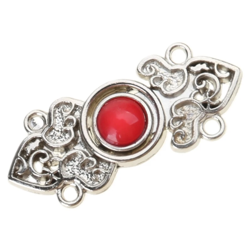 Delicate Flower Diamond Sewing Fasteners Cheongsam Buttons Delicate Suitable for Chinese Culture Enthusiasts