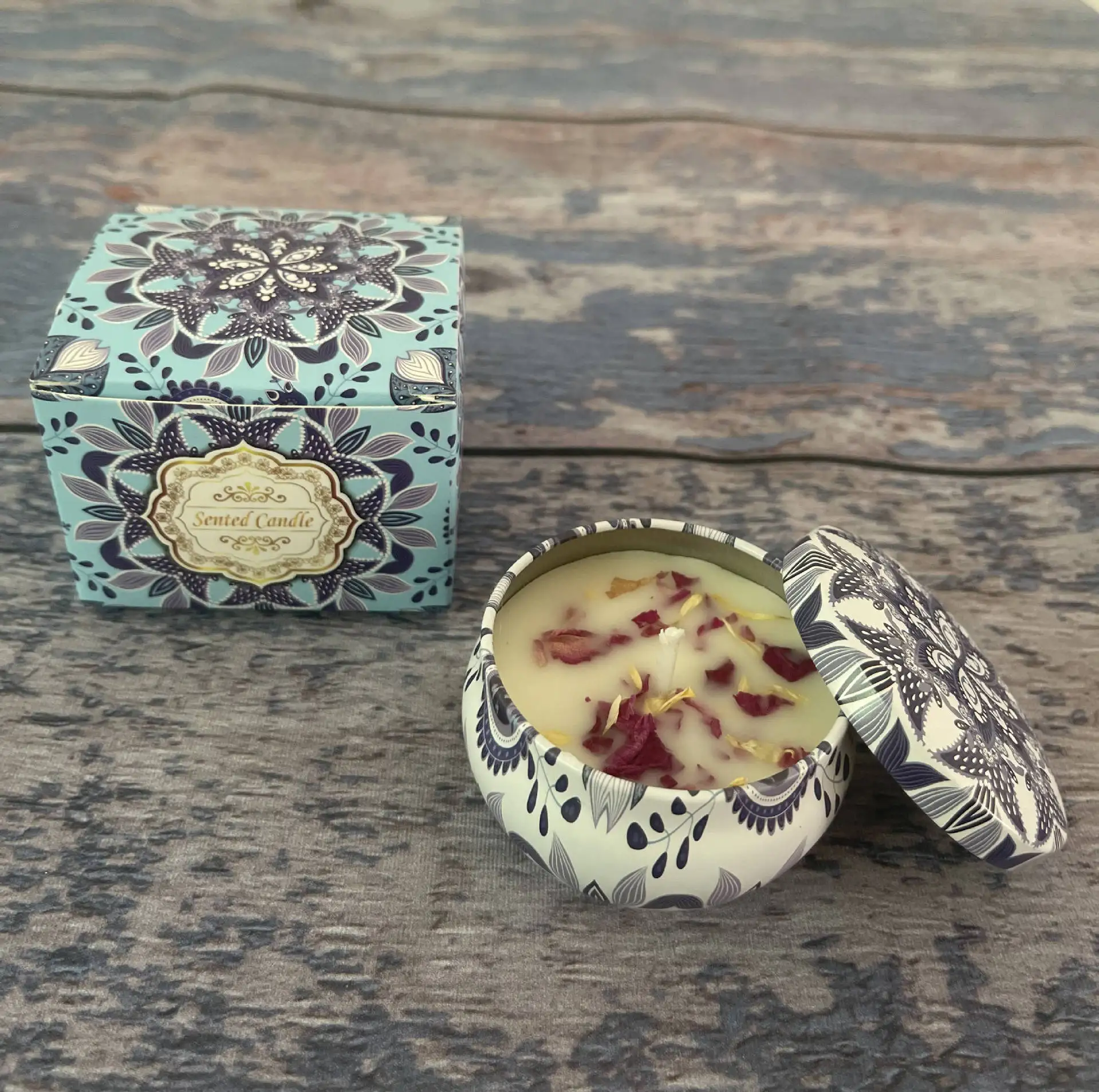 Soybean Wax Dried Flower Scented Candle - Perfect Gift for Weddings and Birthdays