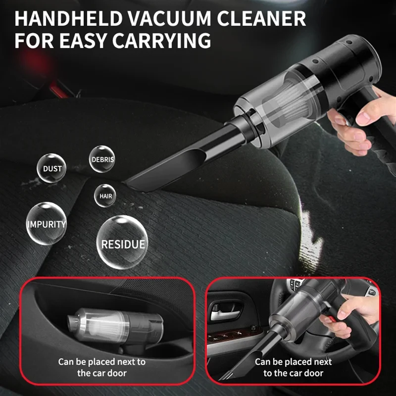 Portable Handheld Vacuum Cleaner Multifunctional Mini Car Home Vacuum Cleaner for Vehicle Household Cleaning 5