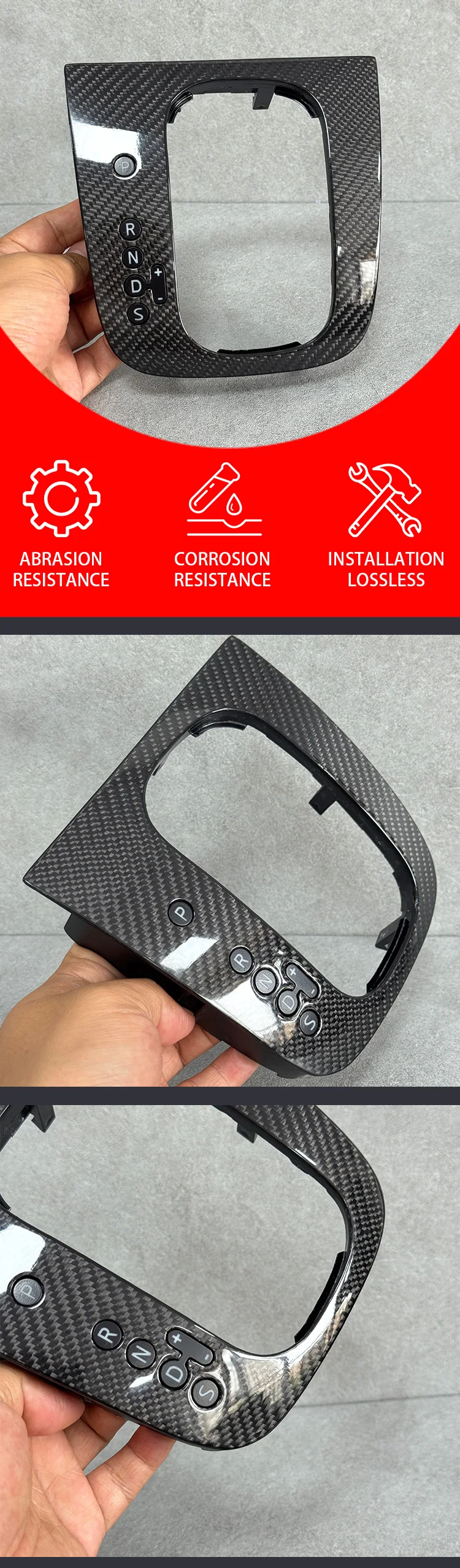 Suitable for Volkswagen Golf 6 GTI 6 R20 Shangku Carbon Fiber Pattern Gear Seat