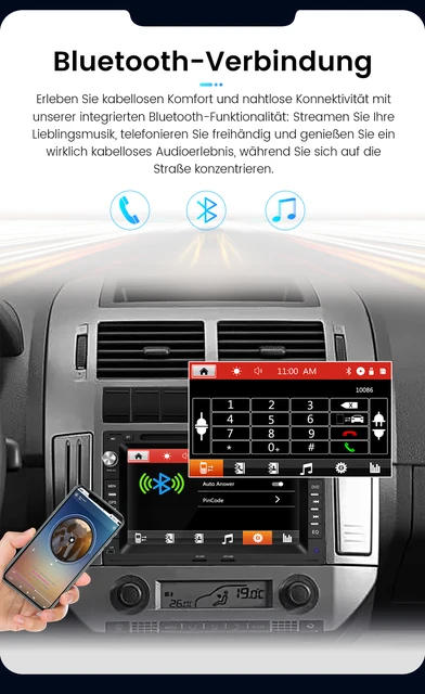 AWESAFE For VW GOLF/PASSAT/SHARAN Car Radio Multimedia Navigation 7inch 2  din Autoradio Stereo DVD RDS DAB+ - AliExpress