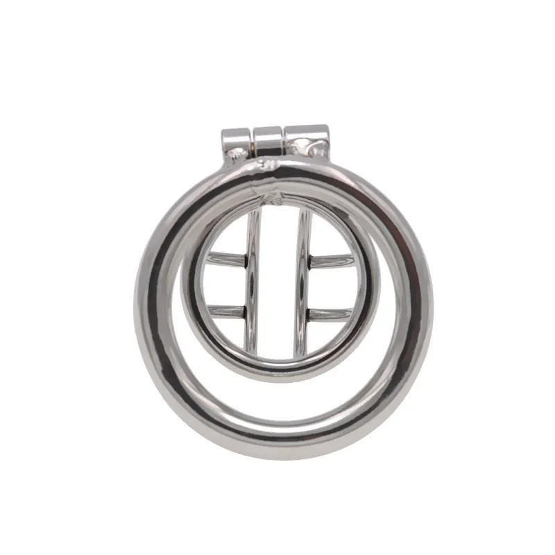 Mini Breathable Male Chastity Belt Metal Penis Lock Cock Cage Penis Ring Bondage CB Lock Adult Flirtation Products Male 18