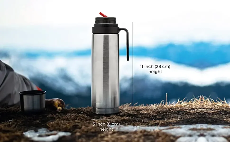 BALIBETOV Thermos for Mate - Vacuumainsulated with Double Stainless Steel Wall - BPA Free - A Thermo Specially Designed for Use with Mate Cup or Mate