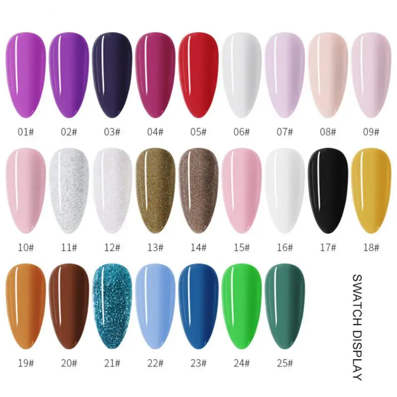 Nail Art Power 25 Colors Diy Nails Nail Polish Gel Decoration Solid Color Nail Powder Manicure Nail Glitter Powder 4