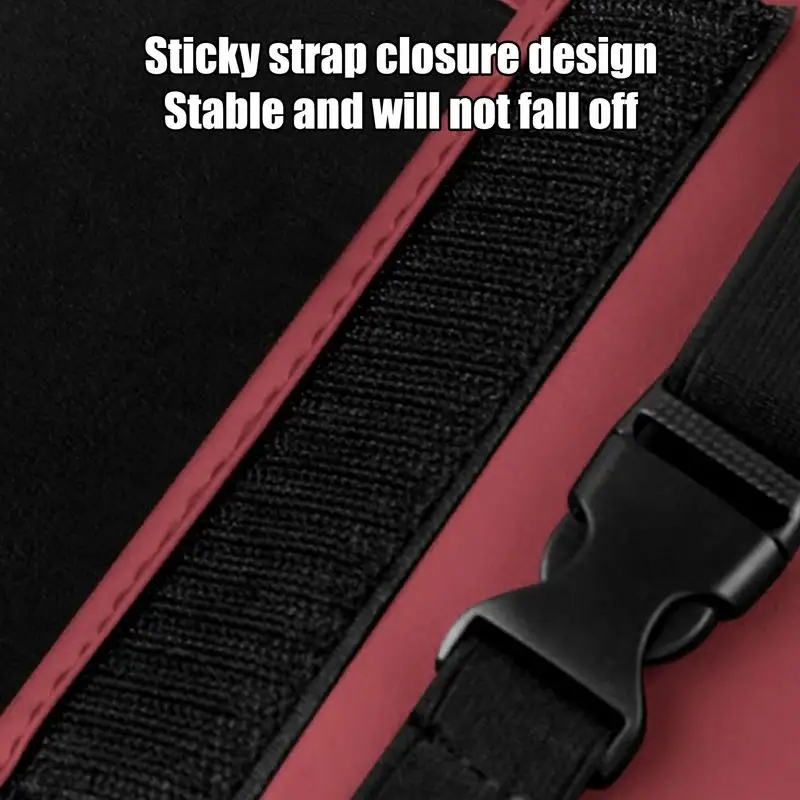 Car Tissue Holder Armrest Car Tissue Box Holder with Adjustable Elastic Band PU Leather Napkin Holder Center Console Tissue