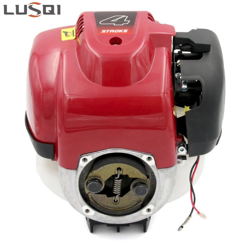 LUSQI GX35 4 Stroke Gasoline Engine Single Cylinder Petrol Engine Fit Brush Cutter Water Pump brush cutter engine gasoline engine