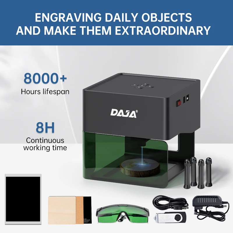 

DAJA DJ6 Entry-level Laser engraving, portable desktop laser engraving machine, connected to Windows/Android/iOS