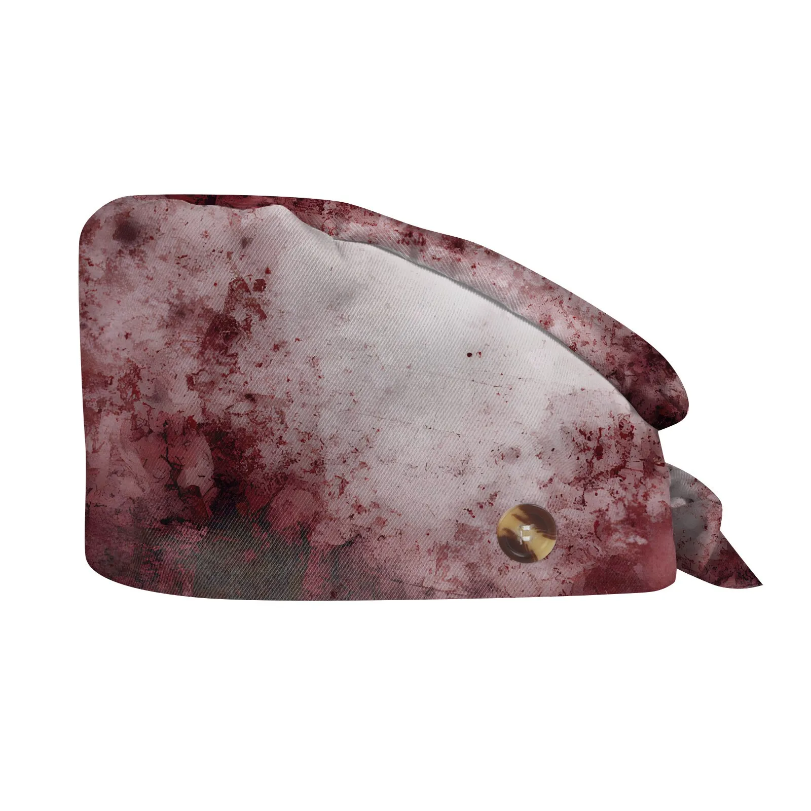 Halloween Print Work Cap Surgical Caps Woman And Man Medical Blood Cap Blood Print Surgery Shop Lab Beauty Work Accessories