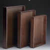 Wooden Food Tray Solid Wood Serving Tray With Handle Rectangular Wooden Dinner Bread Fruit Food Plate 5