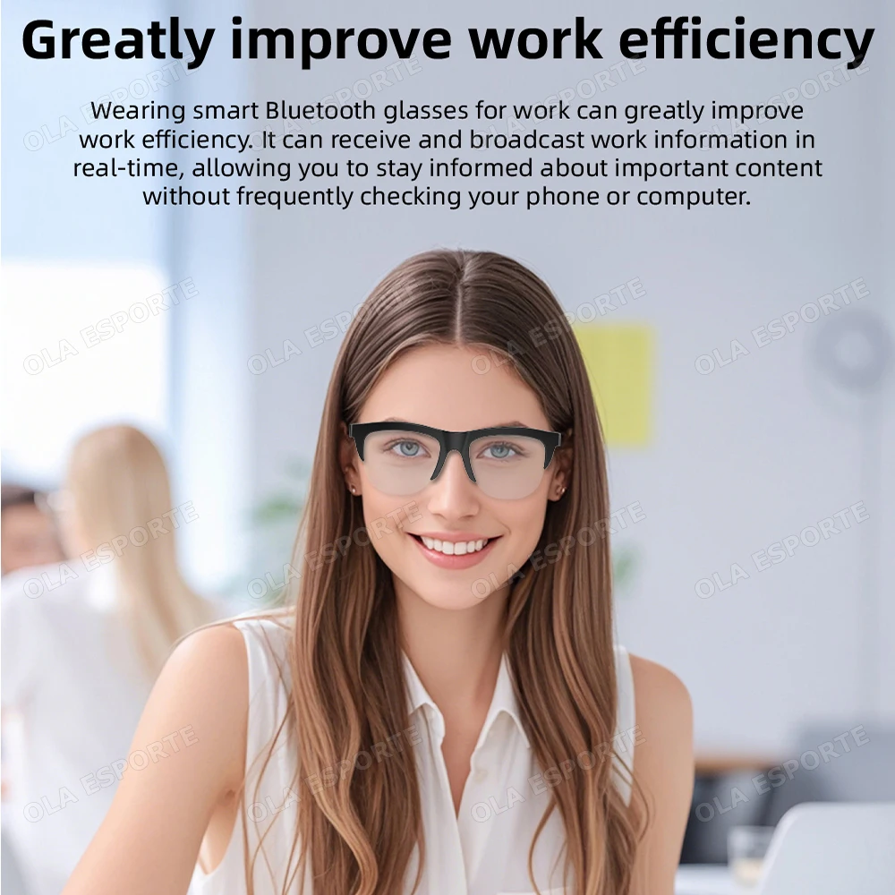 New Color change Smart Glasses Bluetooth Call Sunglasses Multi-functional Anti-Blue Light Sunglasses Wireless Headset Men Women