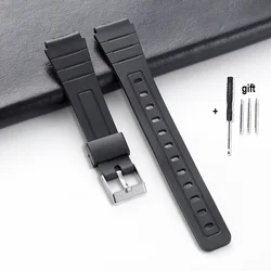 Unisex Black Resin Waterproof Silicone Sports Wristband with Tool (16mm strap)