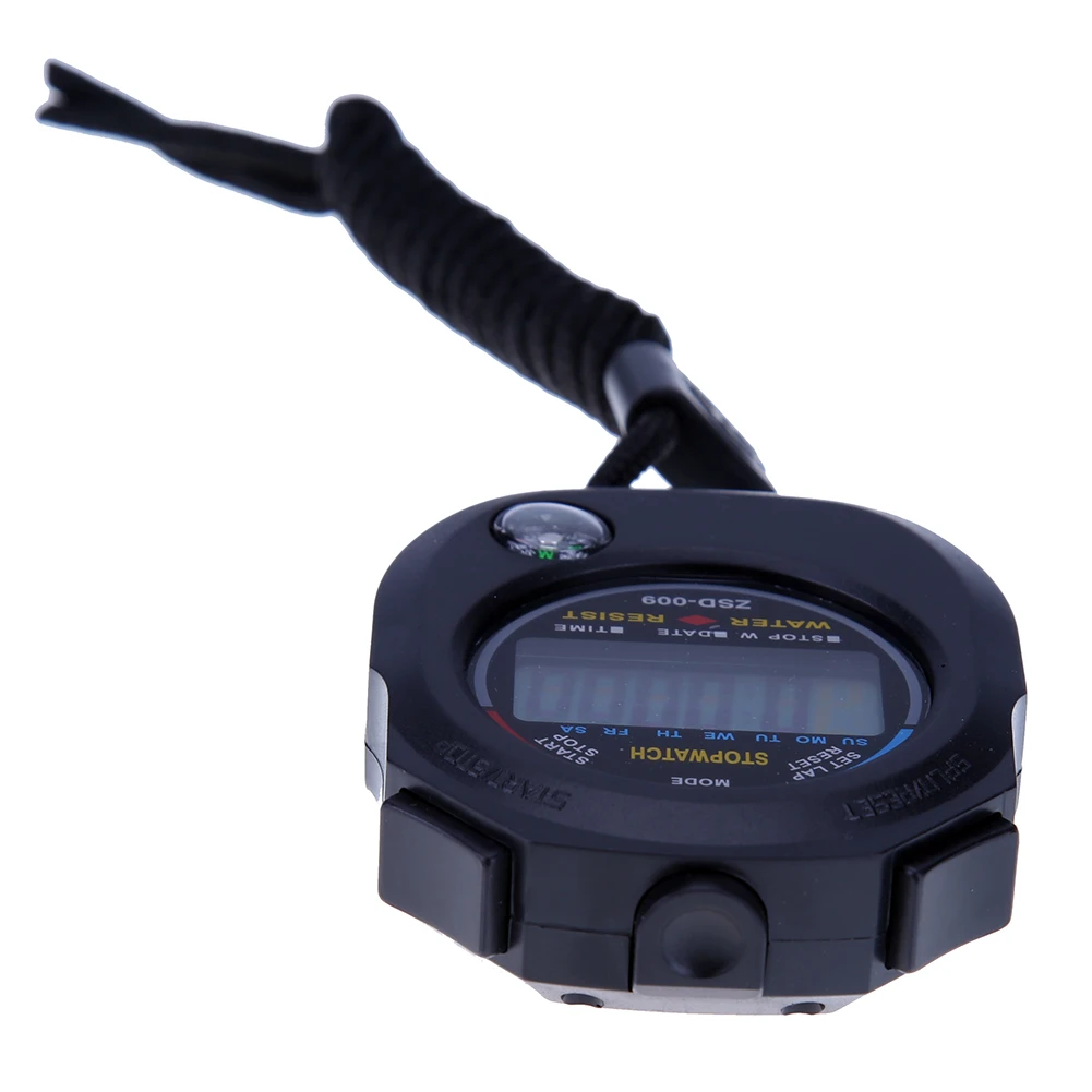 3PCS Waterproof LCD Digital Stopwatch Timer Chronograph Counter Sport Alarm