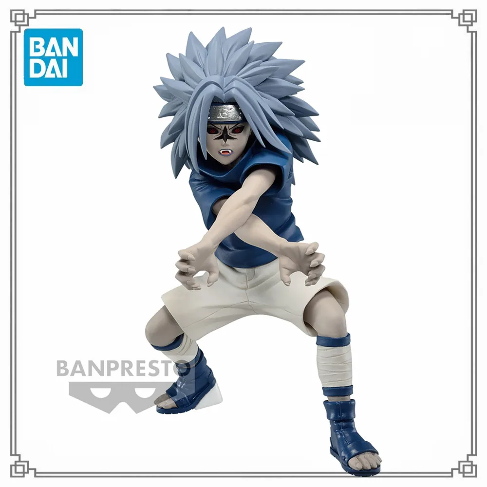 

In Stock Naruto Uchiha Sasuke Vibration Stars Original Anime PVC Action Figure Bandai Shippuden Collector Toys for Children Doll