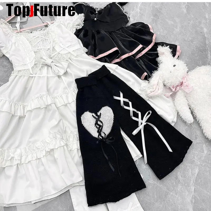 Bremorou Beinstulpen 2 Stück - Y2K Kawaii Gestrickt Für Mädchen & Frauen