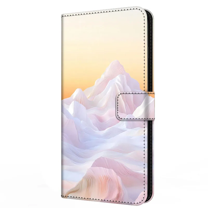 Magnetic Pink Leather Wallet Case - Book Style Flip Cover