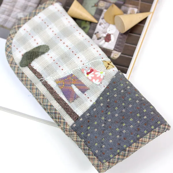 DIY 필통 키트/공예 키트 - 패치워크 코티지 백 (완제품 아님)
