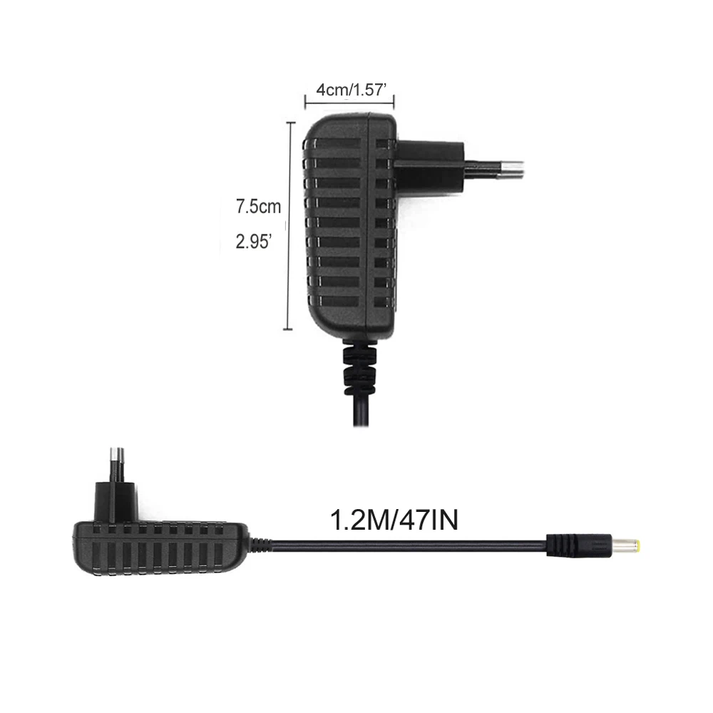 Ruitroliker AC-MS1202C 전원 어댑터 전원 공급 장치, 12V 1A AC 어댑터