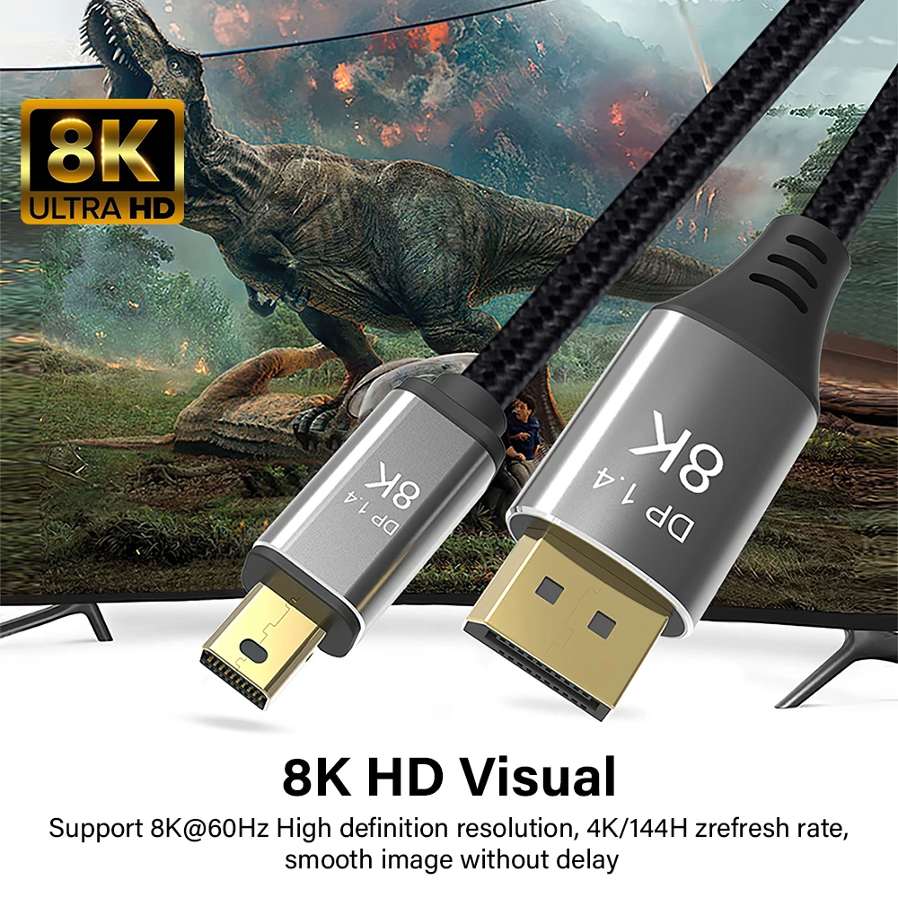 ƺ  ǽ  Ϳ, 8K ̴ ÷ Ʈ 1.4-÷ Ʈ ̺ ӱ, 4K DP-̴ DP ̺, 1m 2m 3m