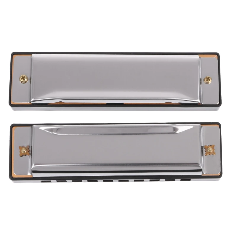 

Blues Harmonica 10 Holes for Key of C Musical Instrument Stainless Steel with fo Y1QE