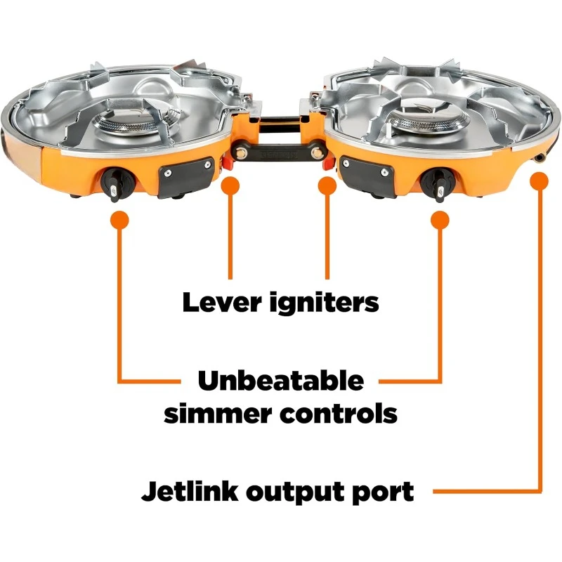 Genesis Basecamp Backpacking and Camping Stove Cooking System with Camping Cookware 5
