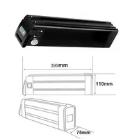 Batterie pour vélo électrique Pedelec 36V 48V, pack de batteries 15Ah 20Ah 25Ah, batterie Li-Ion Silver Fish pour moteur de vélo 1000W 800W 750W 500W 350W 250W avec chargeur et BMS 4