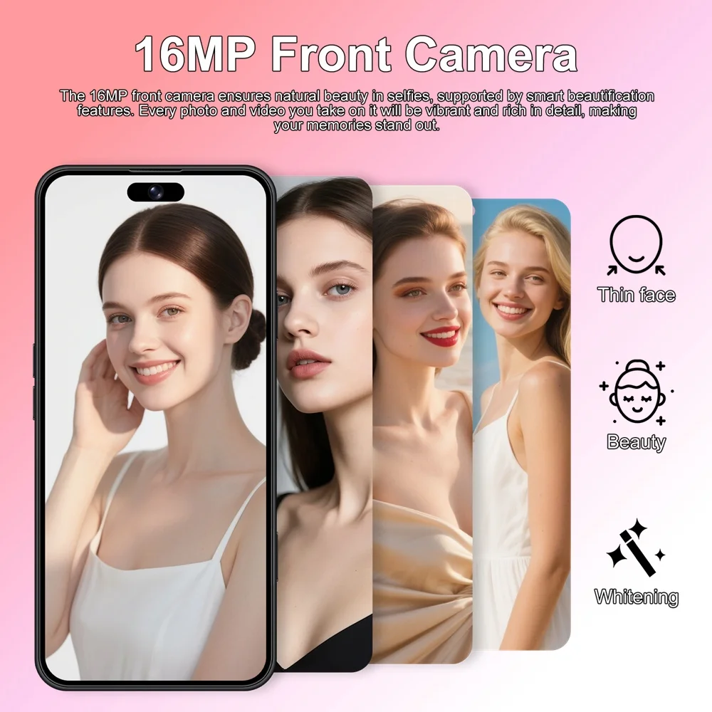 K-Touch M17 Pro Max Mobile Phones 7.3 Inch Smartphone 5G Dual SIM Android 15 Cell Phone 16+48MP Camera 7800mAh Face Unlocked Wifi GPS Global Version Cellphones