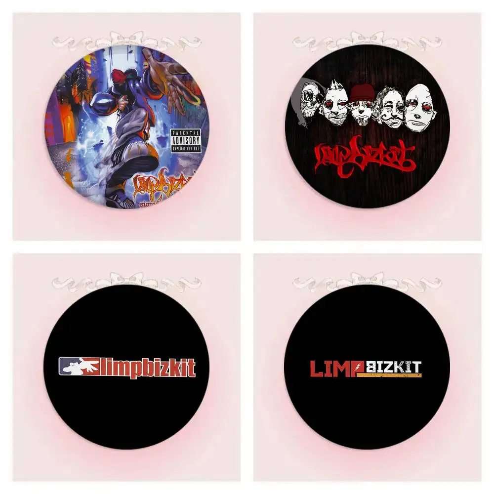 L-Limp B-Bizkit 배지 25 32 44 58 75 Mm 라운드 코스프레 핀 가방 장식 팬 수집 친구 선물 브로치 기념품