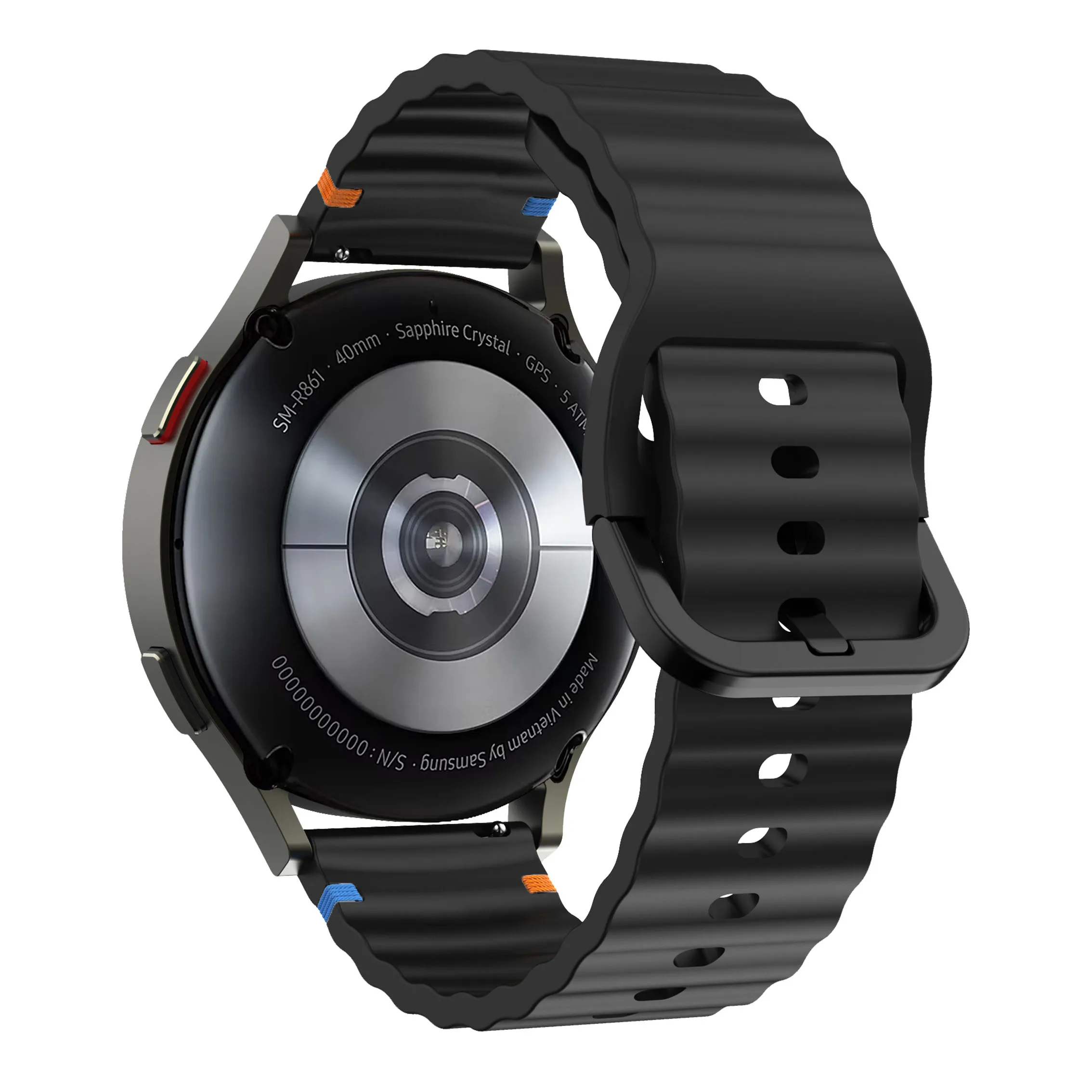 Sport Wave Silicone Strap - Versatile 18/20/22mm Band