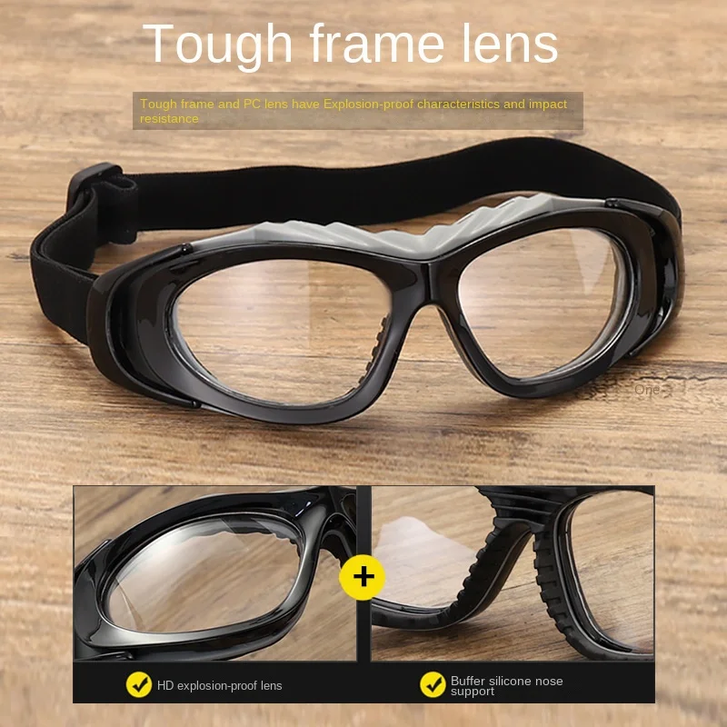 남녀 공용 농구 안경, 달리기 스포츠, 축구, 통기성 방지, 임팩트 고글, 성인 야외