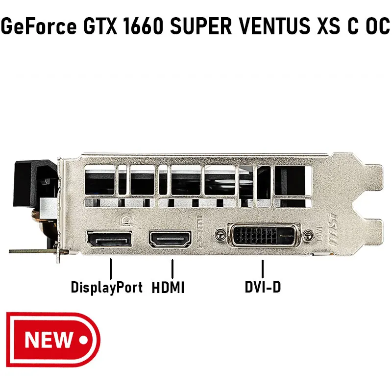 PCパーツ MSI 1660 super 6GB GDDR6 VENTUS XS OC MSI GeForce GTX 1660 SUPER VENTUS XS OC