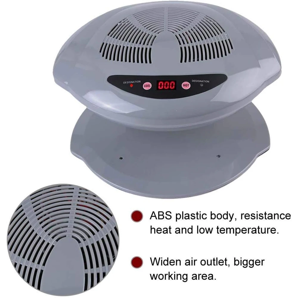 Nail Dryer Nail Fan Hair Dryer with Automatic Hot and Cold Air Function Nail Tools Suitable for Curing Fingernails and Toenails - 5
