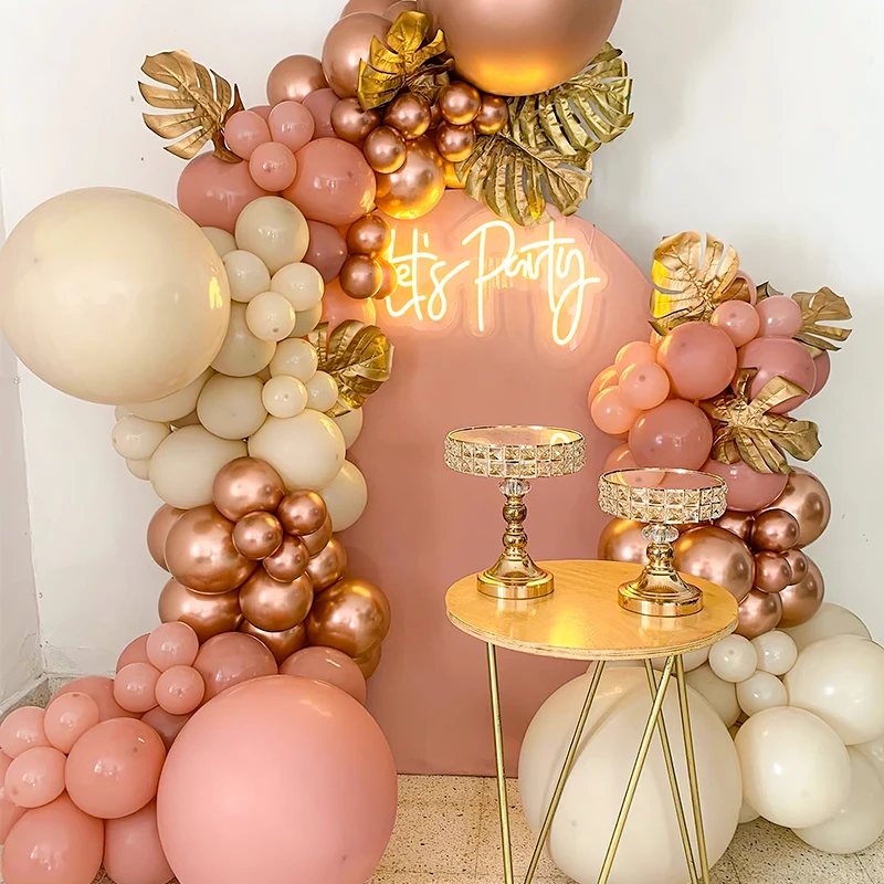 

Retro Pink Wedding Birthday Latex Balloons Kit Gender Reveal Party Ballons Garland Arch Anniversarie Baby Shower Decoration