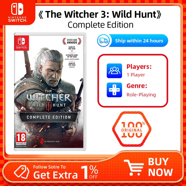 The Witcher III: Wild Hunt Complete Edition - Nintendo Switch, Nintendo  Switch