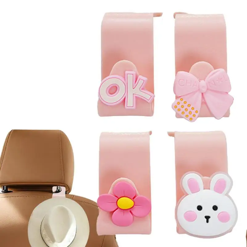 

Car Front Seat Hook Cute Cartoon Pattern Purse Storage Hanger Car Essentials Road Trip For SUV Truck RV Camper Convertible Auto