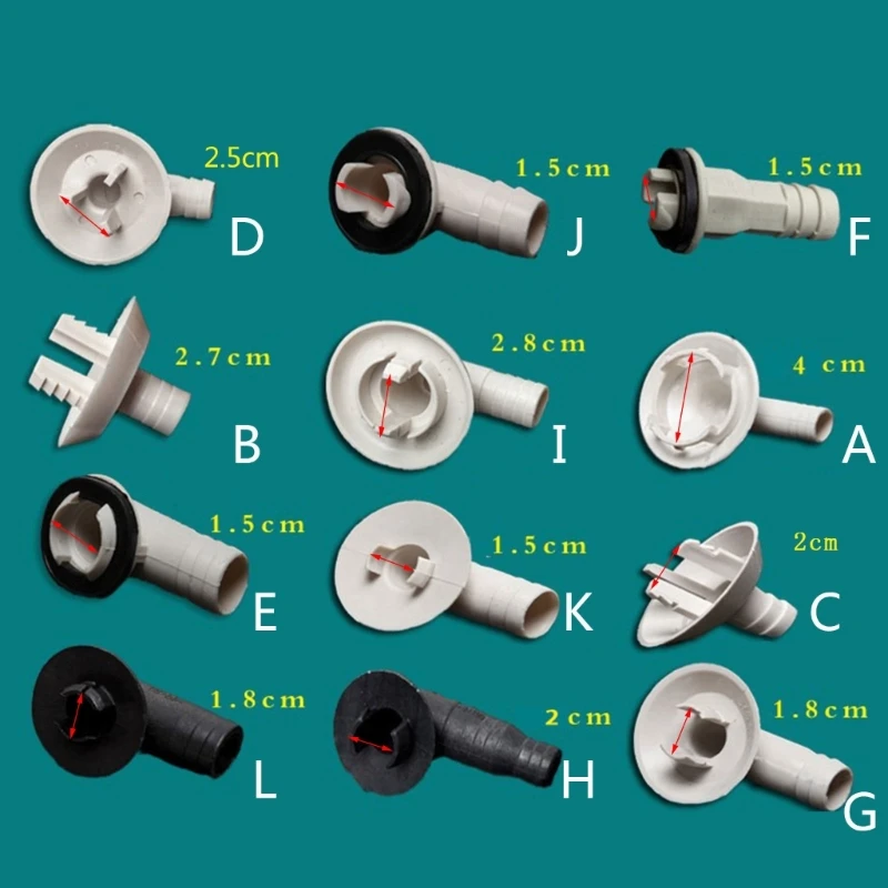 Air Conditioner Connector 2pcs Universal Air Conditioner Drain External Unit Spout for Drain Nozzle Easy to Install 20CC air conditioner connector air conditioner parts air conditioning accessories