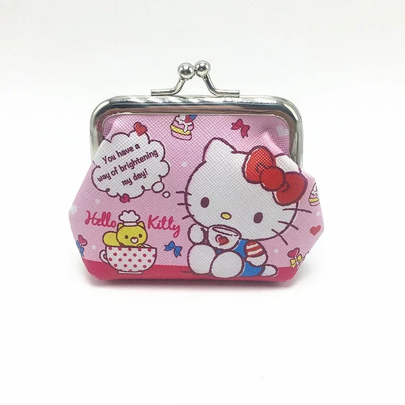 Hello Kitty Cartoon Coin Pouch Purse Sanrio Creative Small Wallet Wholesale My Melody Bags girls purse Kawaii Wallet Kid Purses 3
