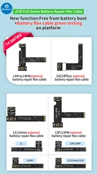 JC Original Battery Repair Flex Cable For iPhone 11 12 13 14 15 Pro Max Phone Repair Tools Solving Battery Non-Genuine Warning