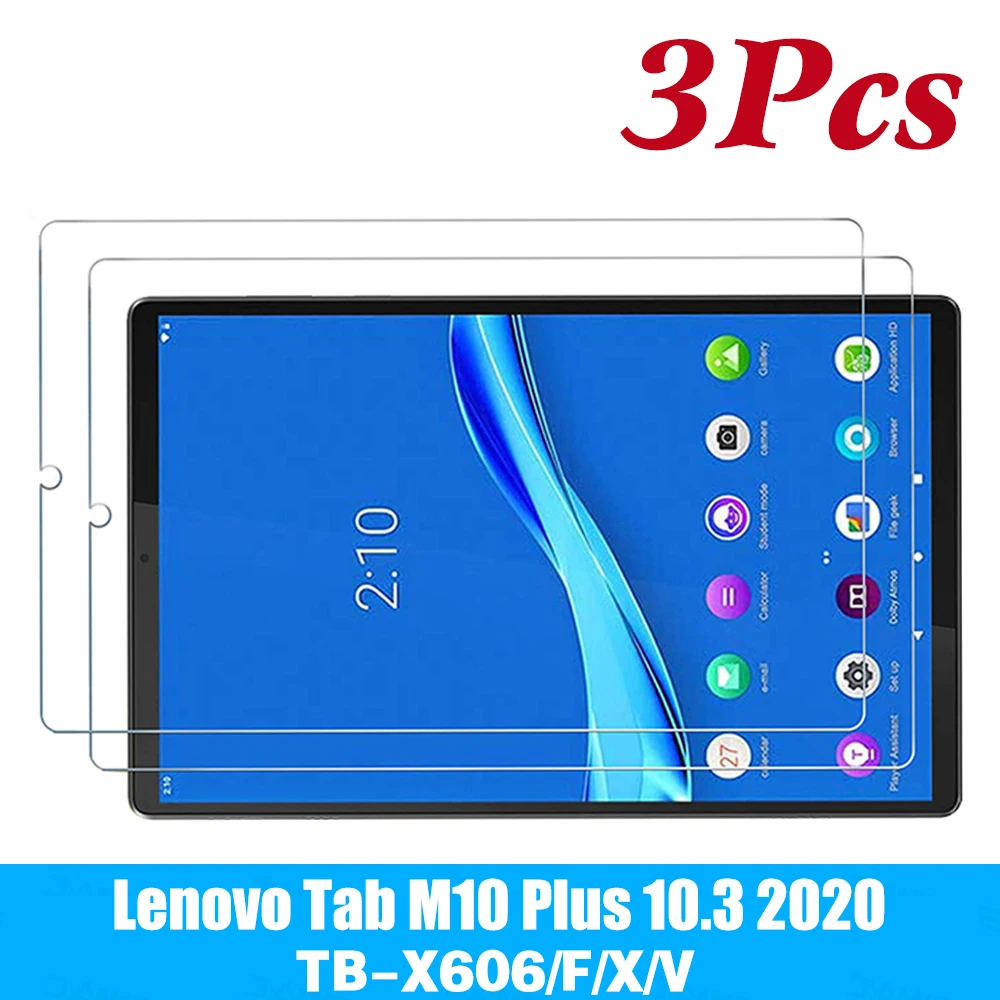 

9H Tempered Glass Screen Protector For Lenovo Tab M10 Plus FHD 10.3 Inch TB-X606F X606X Bubble Free Clear Tablet Protective Film