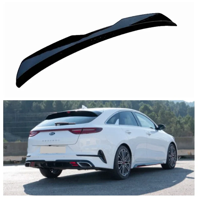 

Задний спойлер на крышу для Kia Pro Cee 'd GT Mk2 2013- 2018, блеск, черный Автомобильный задний спойлер на крыло, удлинитель для KIA GT MK3 Gt Line