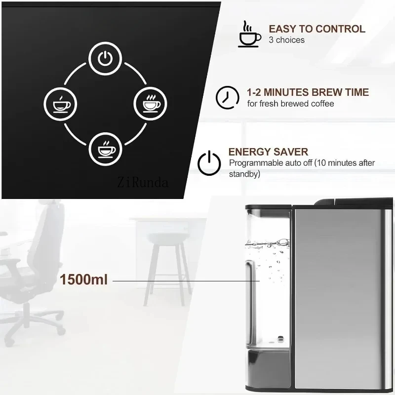Serve Coffee Maker  Brew Coffee Ground Coffee Compact  automatic machine Kitchen Appliances 4