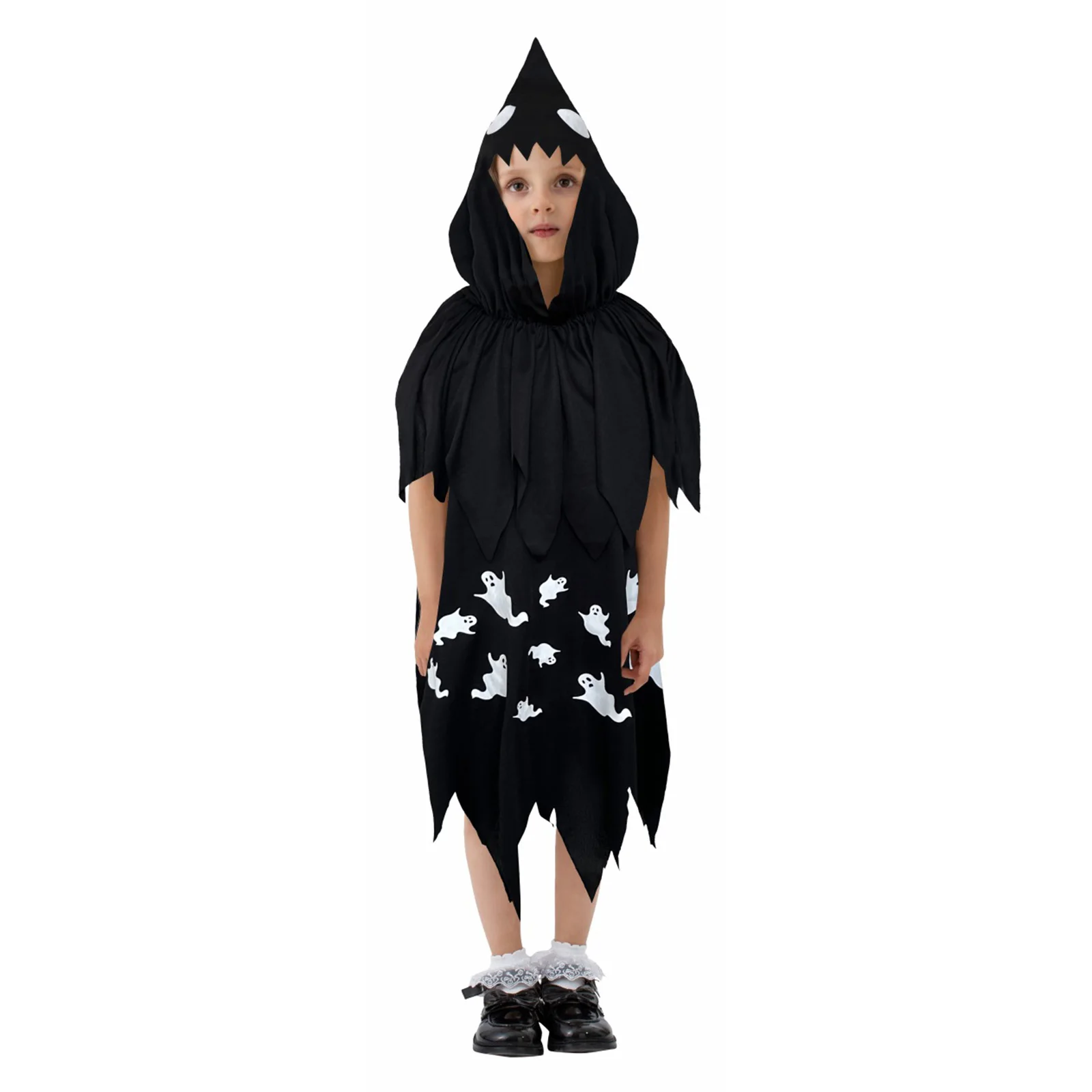 thumbnail image 1 of Disfraz de fantasma blanco de Halloween para niños, disfraz de cosplay para fiesta de terror, disfraz de fantasma pequeño para niños, 1 of 5