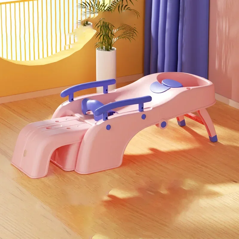 Description Picture 4 of itemAdult Shampoo Chair Hairdresser Hair Wash Kids Salon Shampoo Bed Home Beauty Shaving Lit Shampooing Spa Salon Furniture