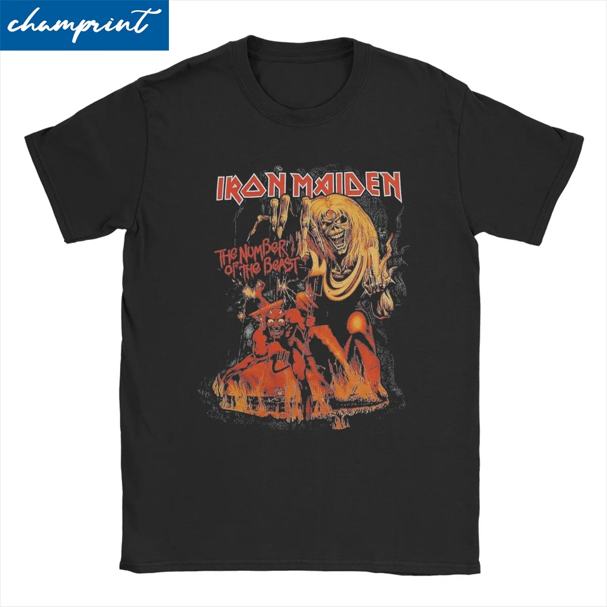 

Футболка Ironmaiden с коротким рукавом и круглым вырезом для мужчин и женщин