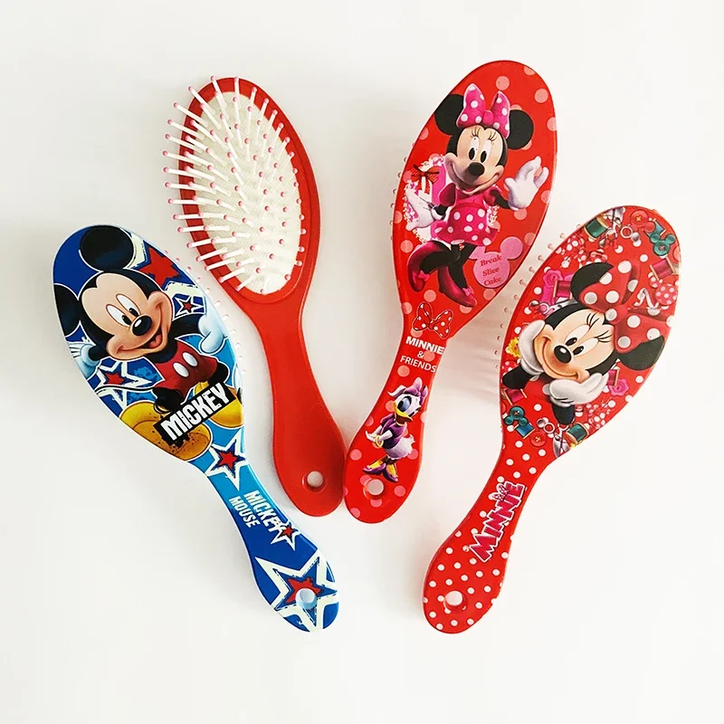 Disney Frozen Girls Sofia Princess Minnie Little Pony Girls Cute Massage Comb Mickey Comb Disney Cartoon comb Toys gifts Hair Accessories Hair Dye Comb Toys