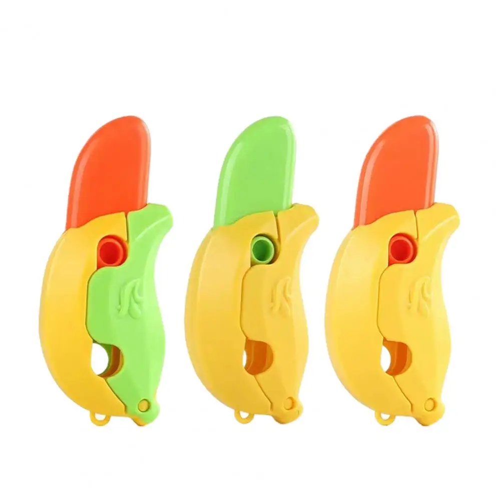 

Anti-stress Toy Colorful 3d Printed Gravity Mini Banana Cutter Fun Fidget Toy for Teens Adults Stress Relief Play Party Favor